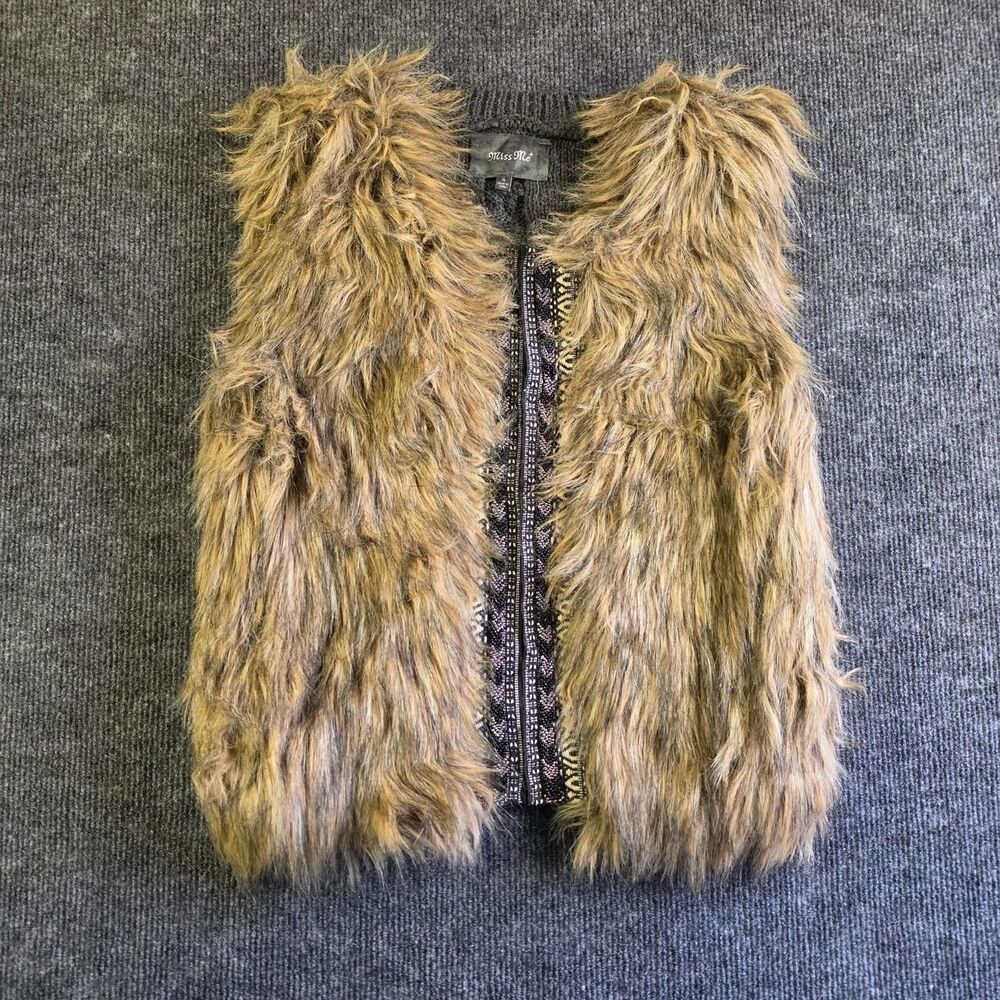 Miss-me Women's Brown and Tan Gilet